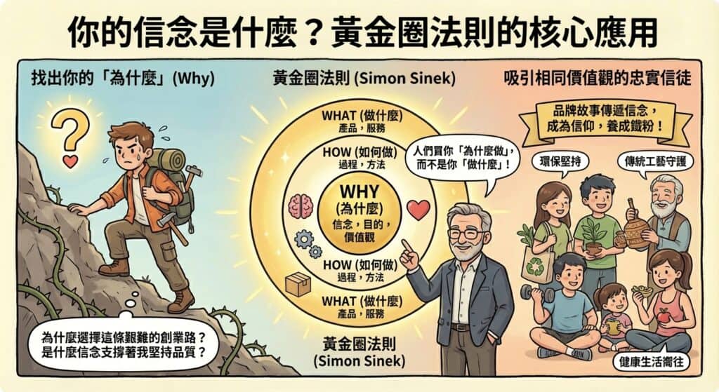 善用黃金圈法則，述說品牌故事時多說為什麼