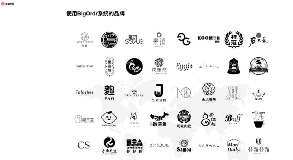 BigOrdr 已是各行各業愛用的團購系統之一，這些是合作名單