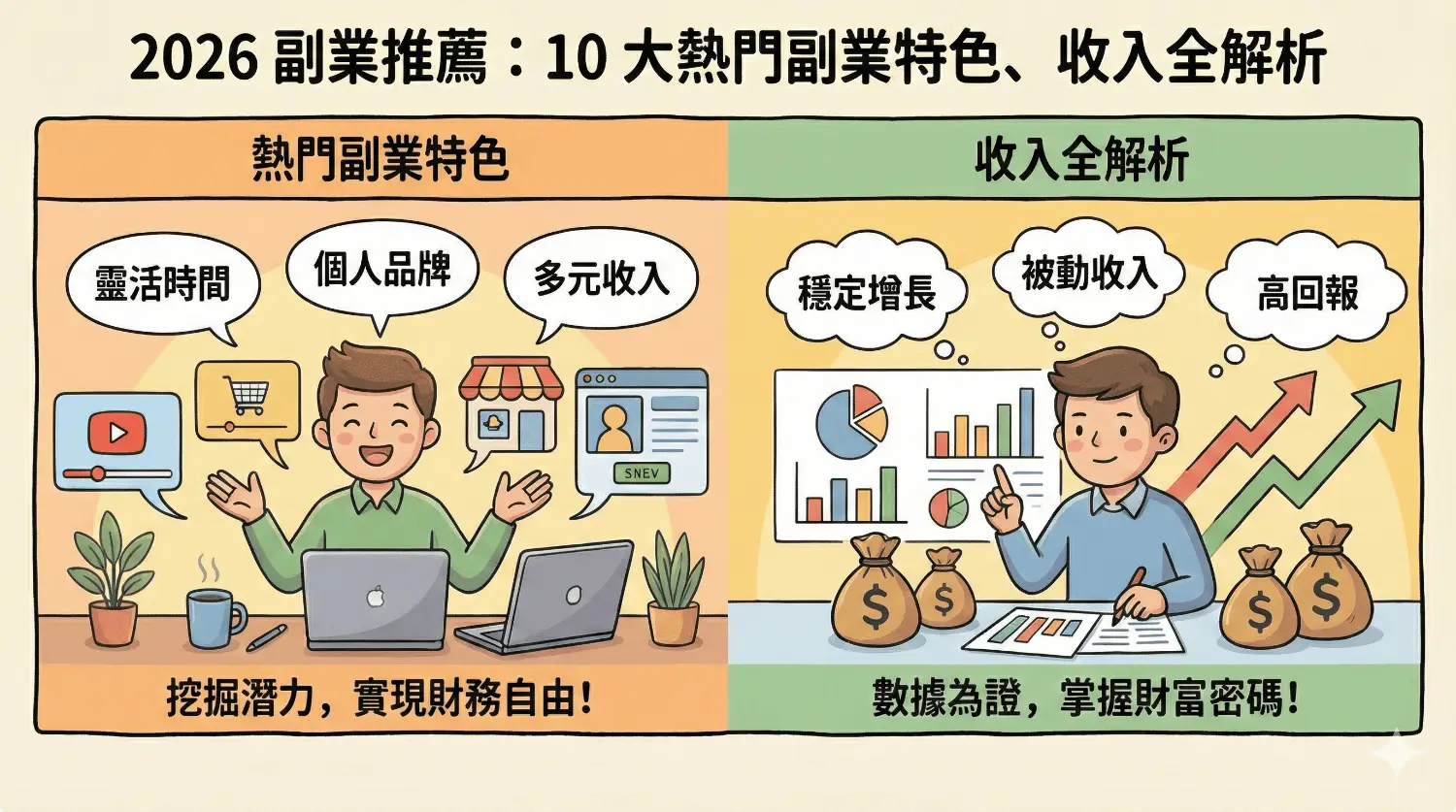 多種副業推薦的選擇,你要怎麼開始?